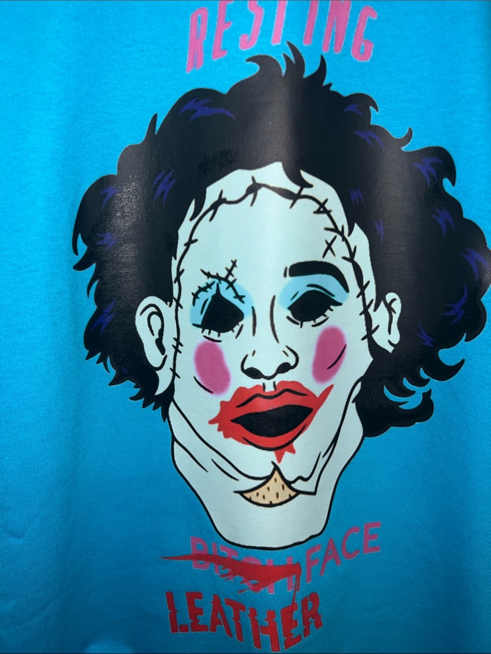 NEW! RESTING LEATHERFACE tee - Picture 4 of 5